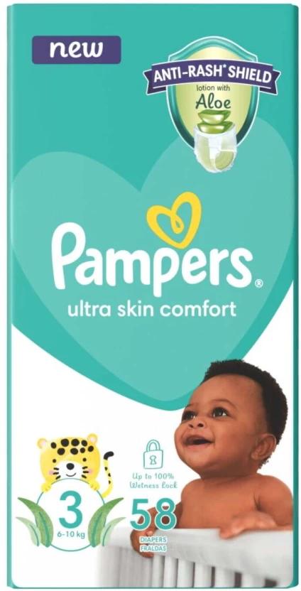 Pampers Ultra Skin Comforts Pant Diapers - 3 (58 Pieces)