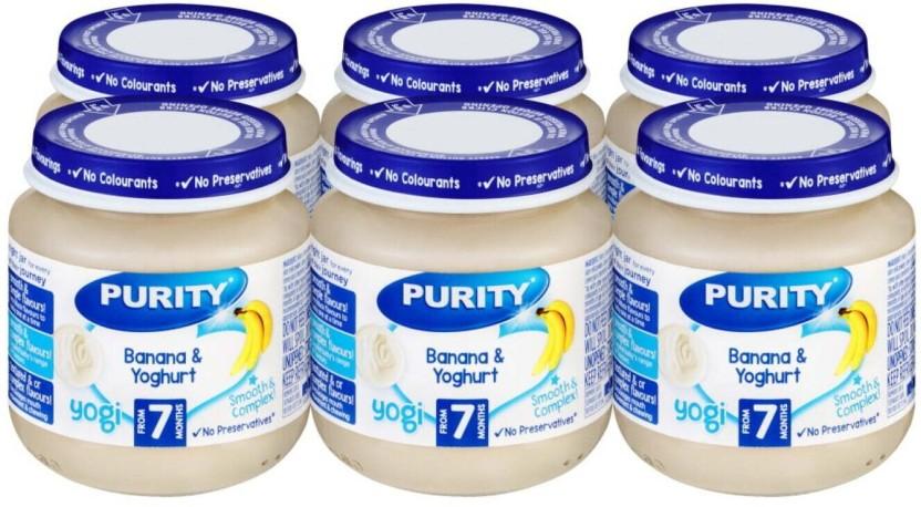 Purity Banana & Yoghurt Baby Food (6 x 125 ml, 6-12 Months)