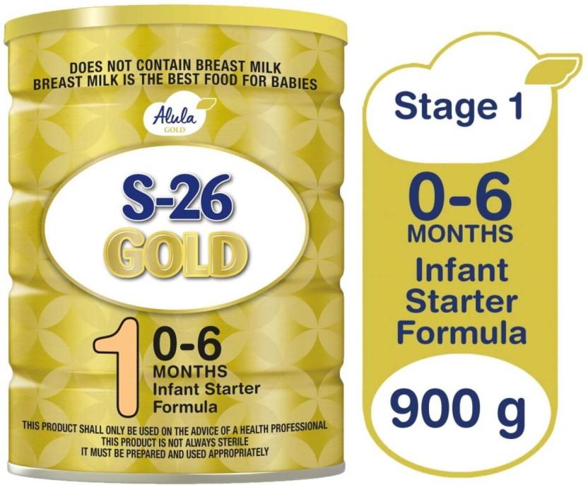 Alula S-26 Gold 1 Infant Starter Formula (3 x 900 g, 0-6 Months)