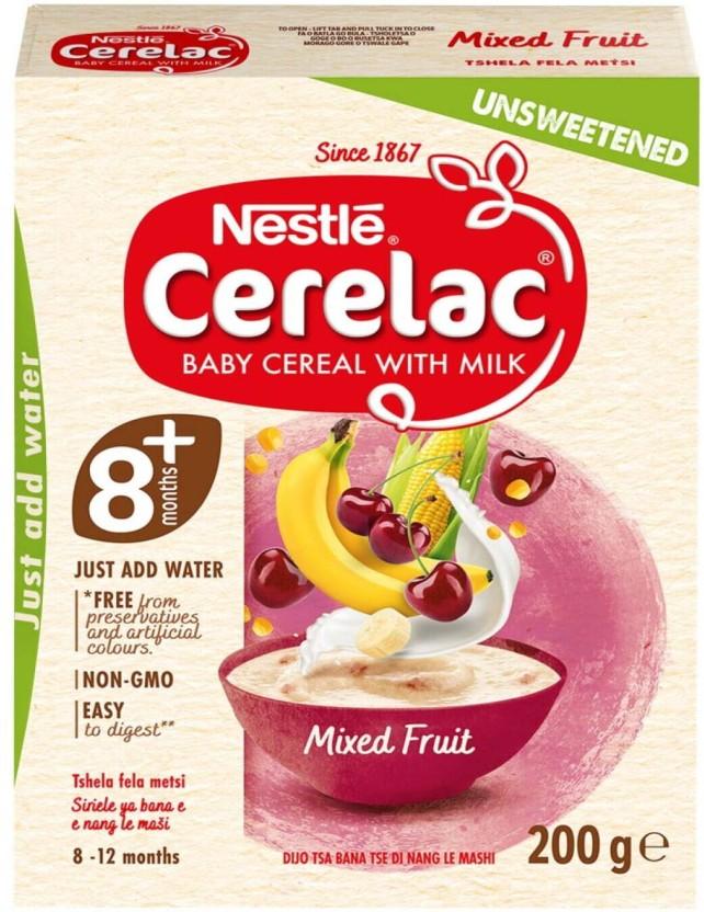 Nestle Cerelac Unsweetend Mixed Fruit (200 g, 8-12 Months)