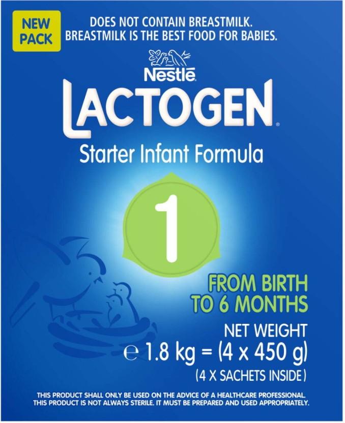 Nestle Lactogen Starter Infant Formula Stage 1 (1.8 kg, 0-6 Months)
