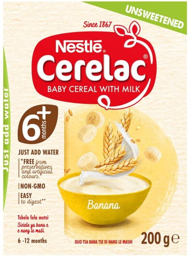 Nestle Cerelac Unsweetend Banana (200 g, 6-12 Months)
