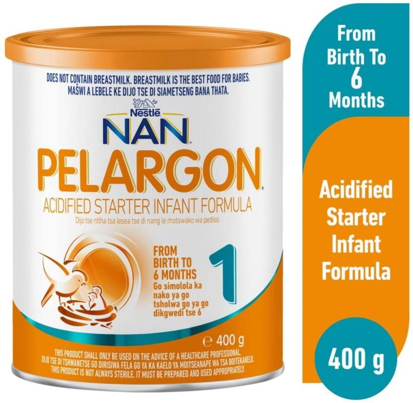 Nestle Nan Pelargon Acified Starter Infant Formula 1 (6 x 400 g, 0-6 Months)