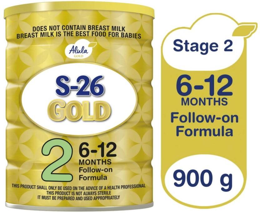 Alula S-26 Gold 2 Follow-On Formula (6 x 900 g, 6-12 Months)