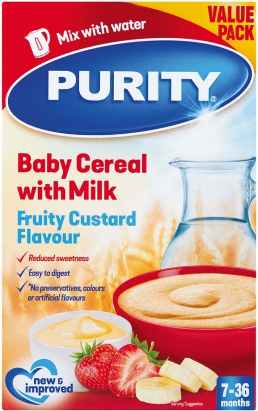 Purity Baby Cereal Fruity Custard Flavour Cereal (450 g, 7+ Months)