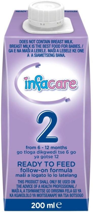 Infacare 2 Ready To Feed Follow On Formula (24 x 200 ml, 6-12 Months)