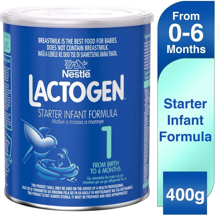 Nestle Lactogen Starter Infant Formula 1 (6 x 400 g, 0-6 Months)