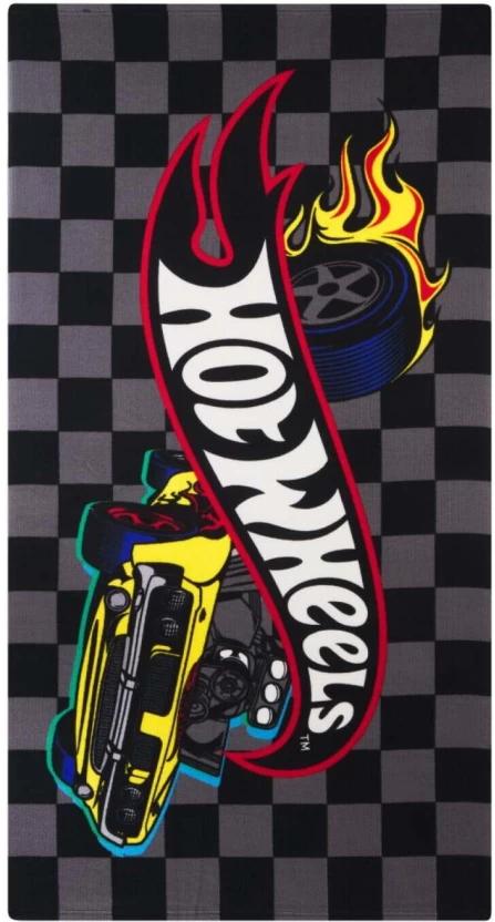 Character Hotwheels Cotton Bath, Beach Towel (Multicolour, 130 cm x 70 cm)