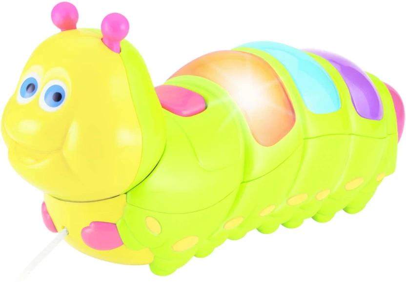 Redbox Pull Along Music Caterpillar (Multicolour, Pack of: 1)