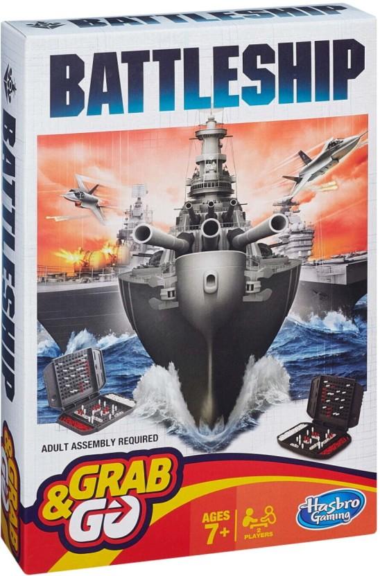 Hasbro Battleships Grab & Go Game Strategy & War Games Board Game