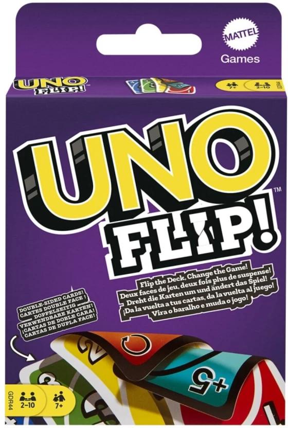 Uno Flip Side Game Acrylic Glass Curiosity Building Card Game (Multicolour)
