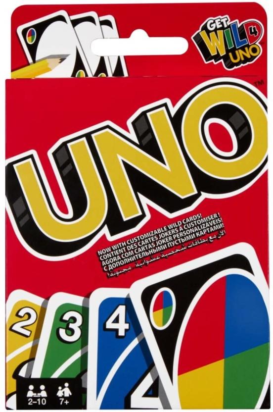 Uno Card Game Acrylic Glass Curiosity Building Card Game (Multicolour)
