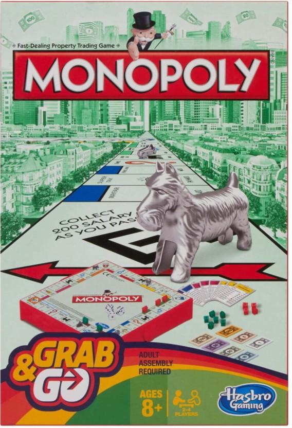 Monopoly Grab & Go Game Money & Assets Games Board Game
