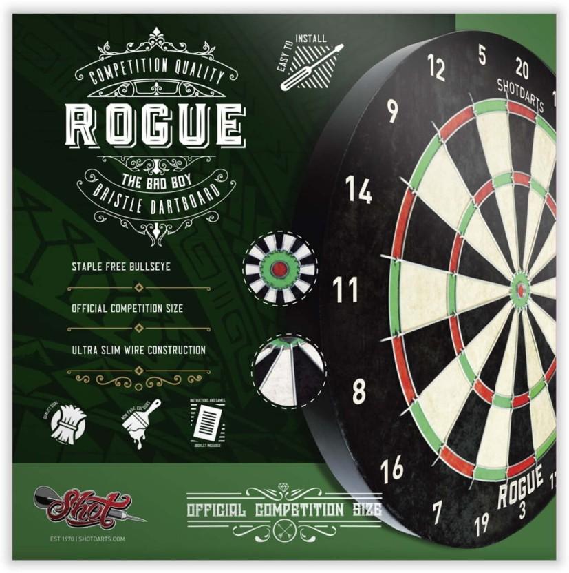 Shot Rogue Bristle Dartboard Dart Board Board Game