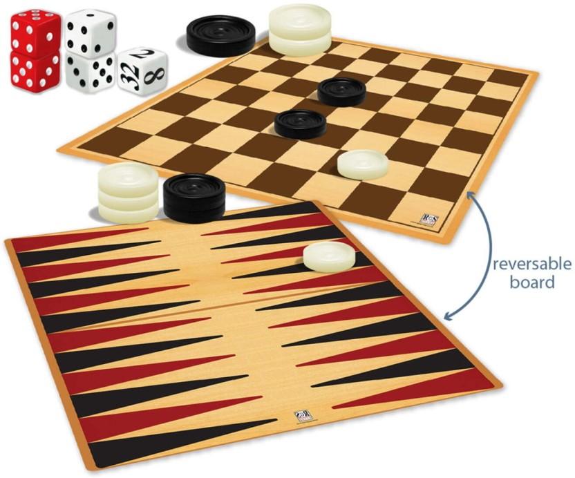 Backgammon And Draughts Strategy & War Games Board Game