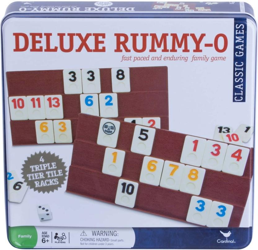 Deluxe Rummy-O Rummy Gaming In Tin Strategy & War Games Board Game