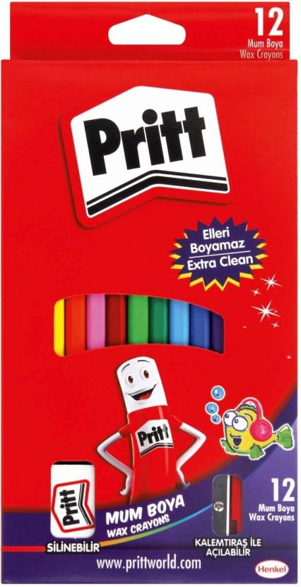 Pritt Extra Clean Wax Crayons (Set of 12)