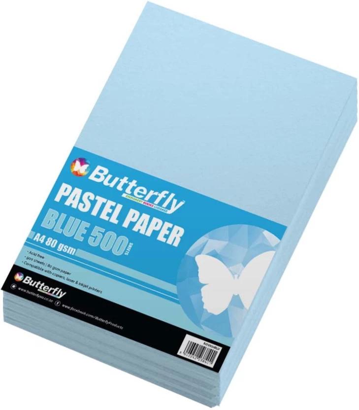 Butterfly A4 160 gsm Coloured Paper (Set of 1, Blue)