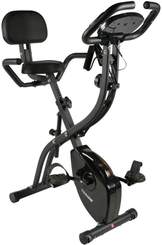 Trojan X Recumbent Stationary Cardio Exercise Bike (Black, Grey)