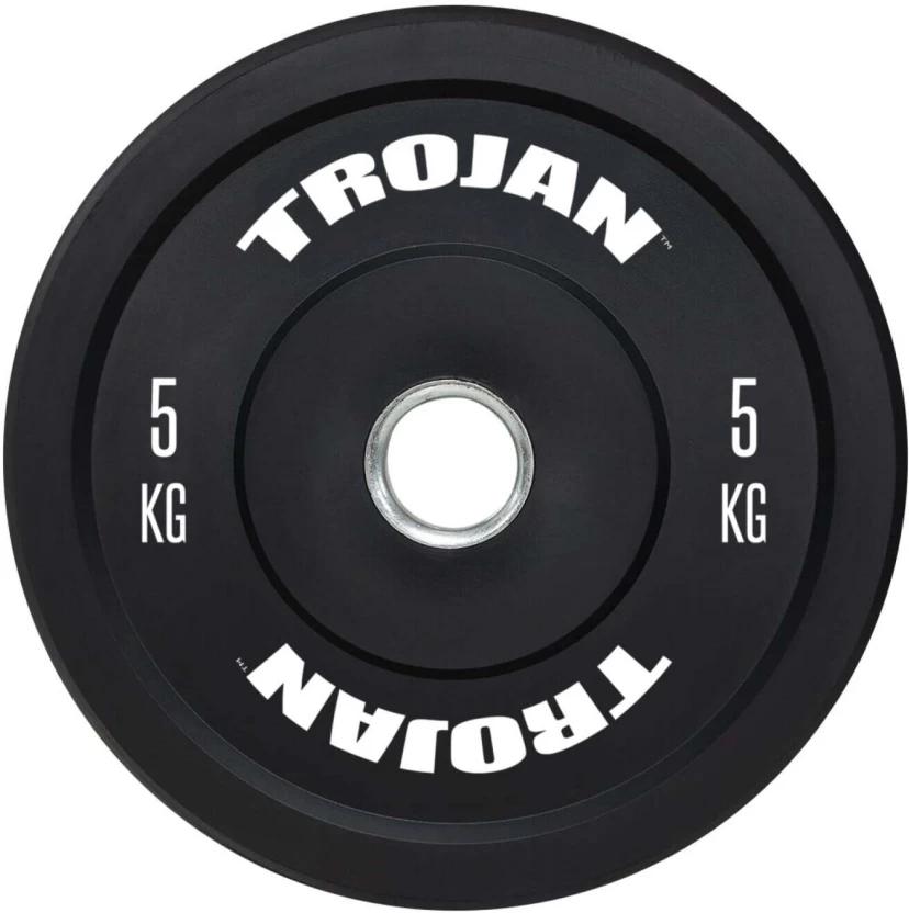Trojan Rubber Bumper Plate Black Weight Plate (5250 g)
