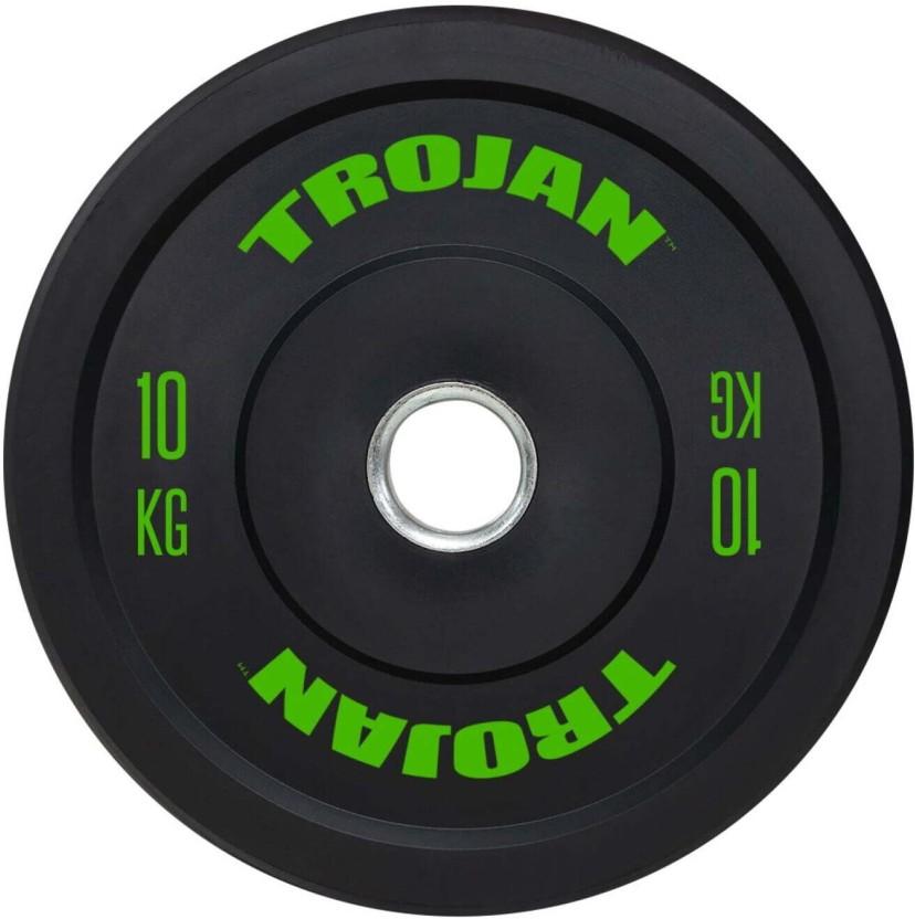 Trojan Rubber Bumper Plate Black Weight Plate (10250 g)