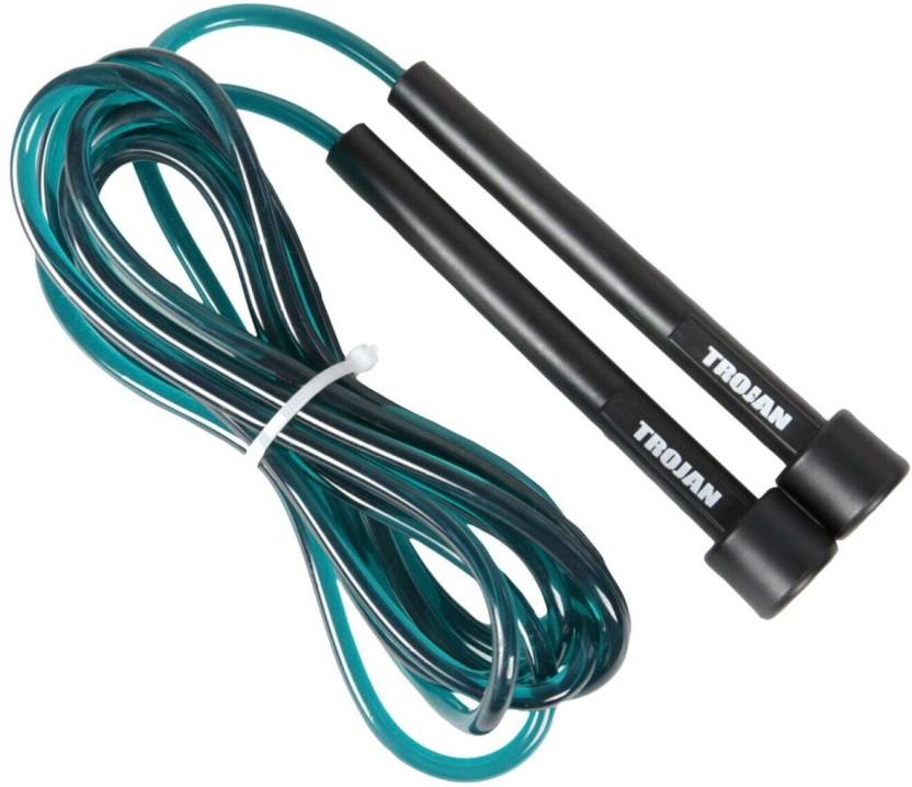 Trojan Speed Rope Freestyle Skipping Rope (Black, Length: 11 cm)