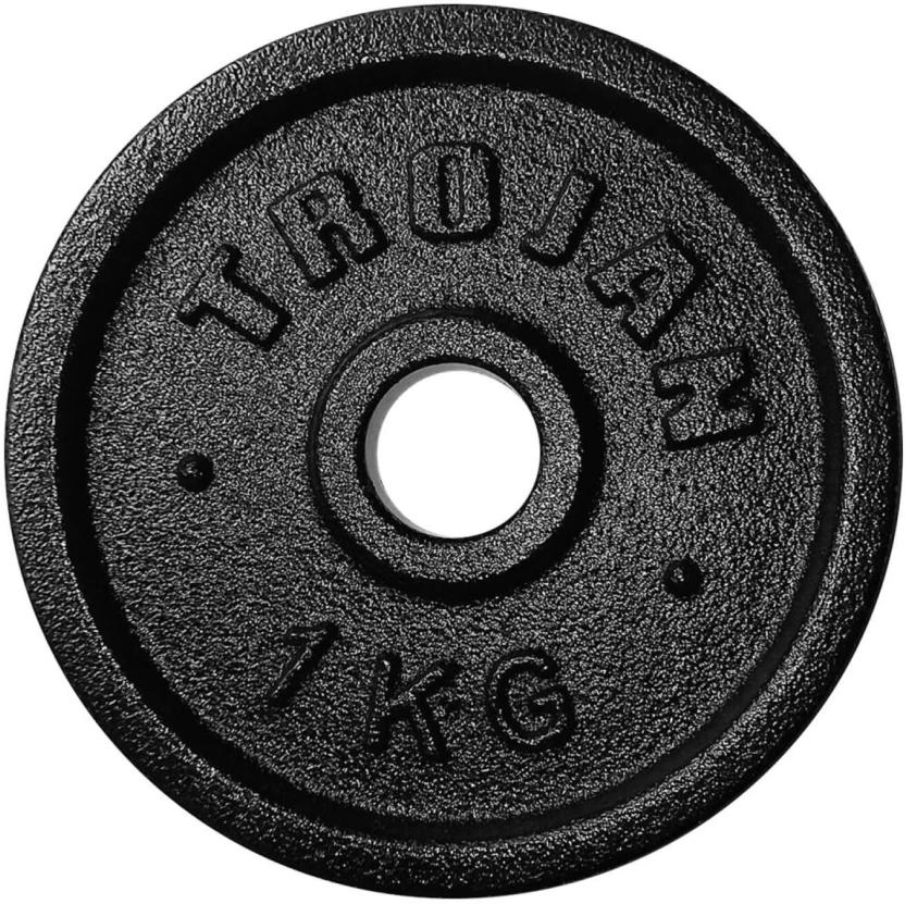 Trojan Barbell Disc Black Weight Plate (1100 g)