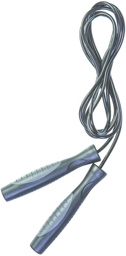Trojan Classic Jump Rope Freestyle Skipping Rope (Grey, Length: 18 cm)