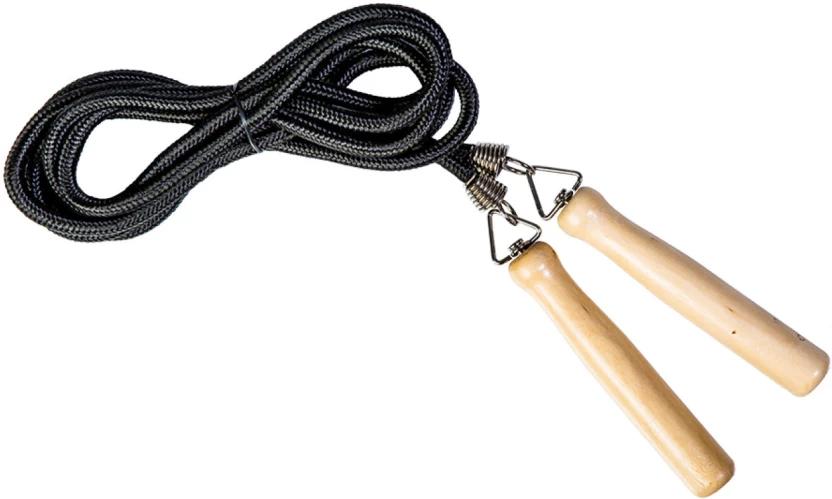 Trojan Cotton Jump Rope Speed Skipping Rope (Black, Length: 270 cm)