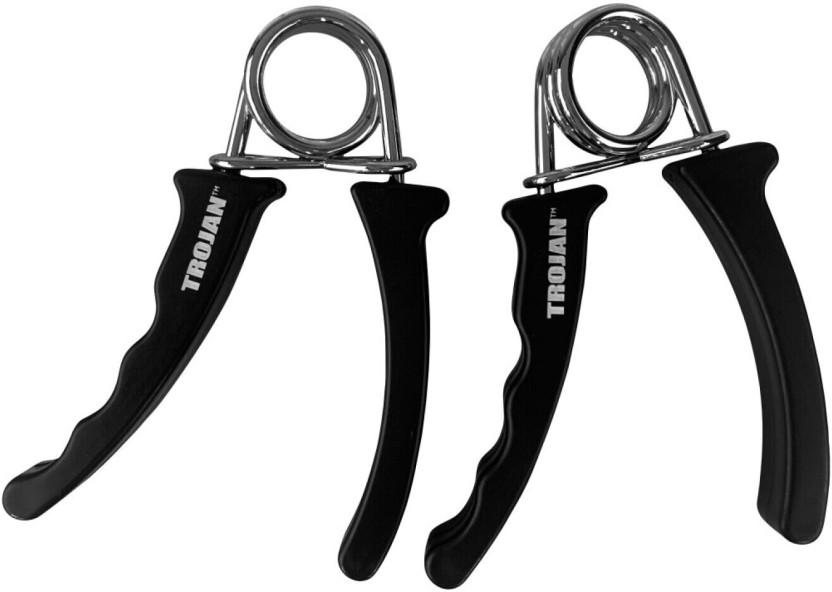 Trojan Curved Hand Grip (Black, Pack of 1)
