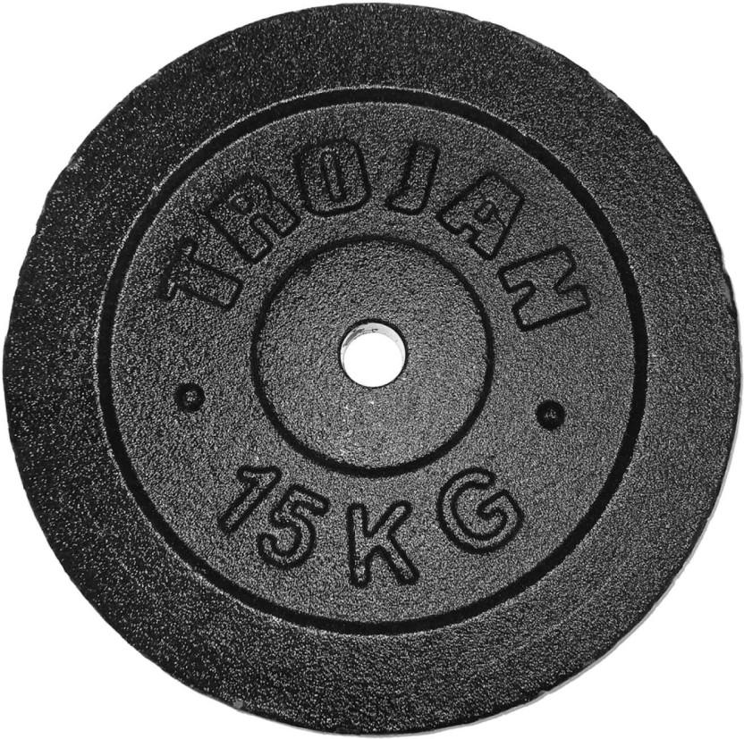 Trojan Barbell Disc Black Weight Plate (15150 g)