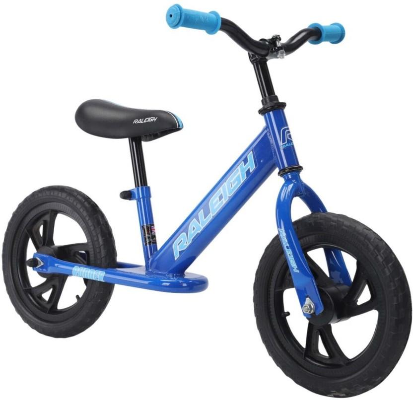 Raleigh Runner Boys Balance Bike 12 inch (18 Gear, Blue)