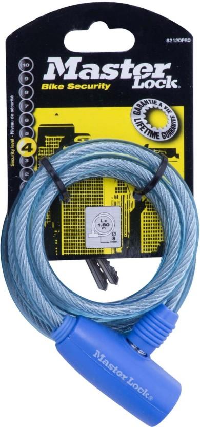 MASTER LOCK 1800mm Multi Purpose Cable Combo Cycle Lock