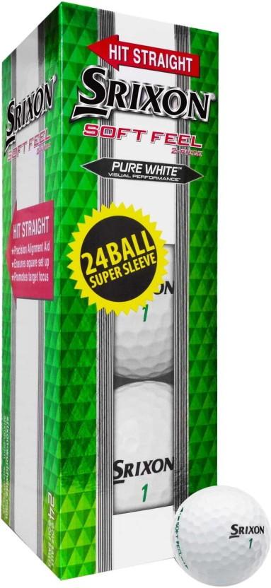 Srixon Soft Feel Supersleeve Golf Balls Golf Ball (Pack of 1, White)