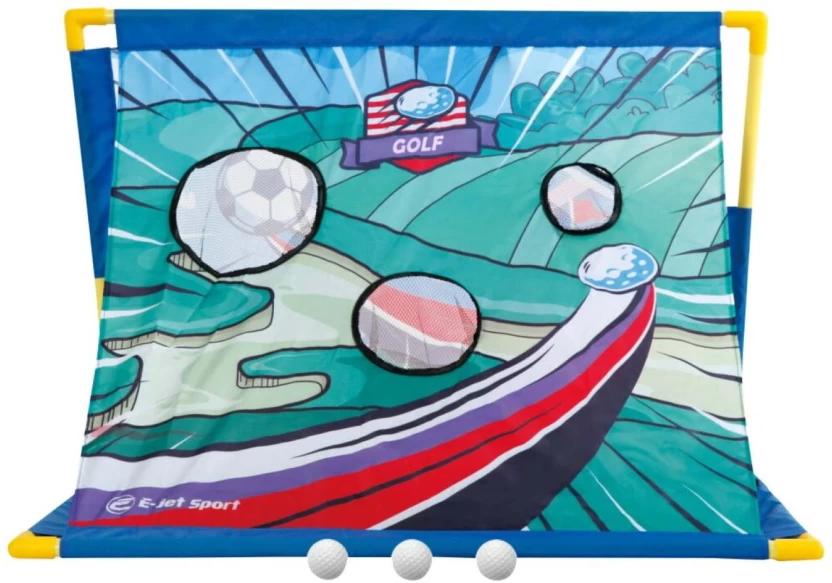 E-Jet 3-In-1 Multi Sport Game Centre Golf Ball (Pack of 1, Multicolor)