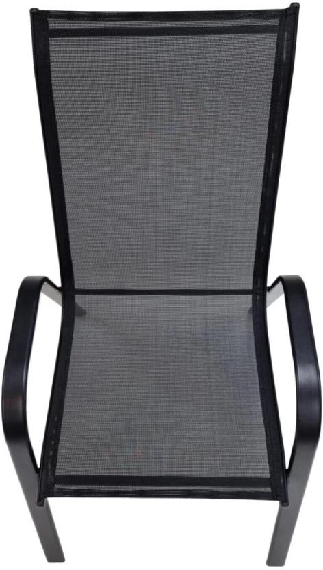 Terrace Leisure Onyx Patio Textilene Mesh Patio Dining Chair (Black, 1, Pre-assembled)