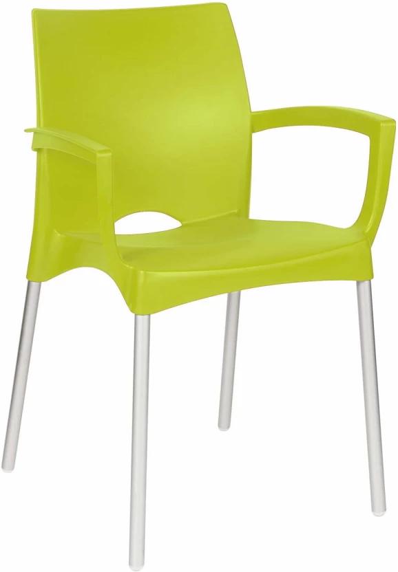 Contour Alexis Plastic Stackable Chair (Olive, 1, Pre-assembled)