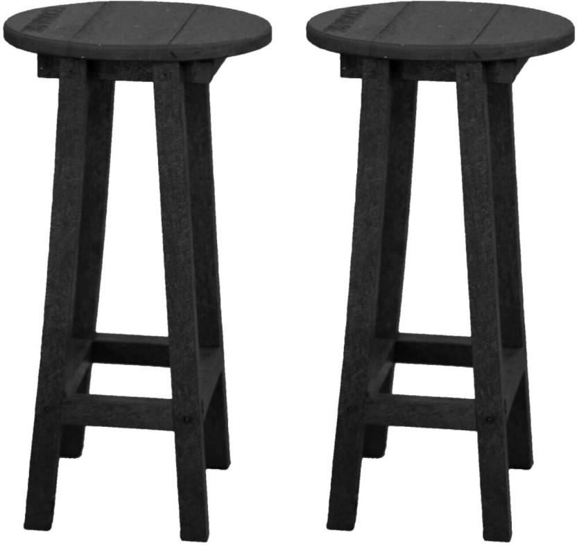 Eco Bar Bamboo Stackable Chair (Black, 2, Pre-assembled)