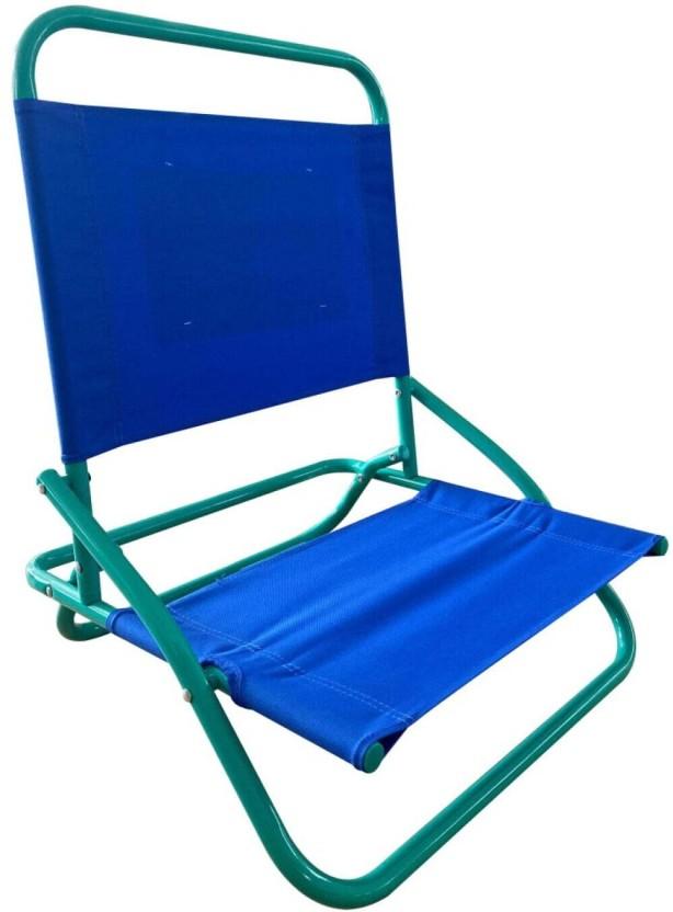 Happy Sand Beach Metal Folding Chair (Blue, 1, Pre-assembled)