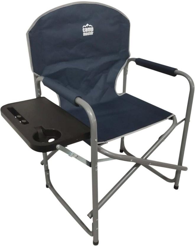 Camp Master Director  Plus Side Table Foldable Chair (Navy)
