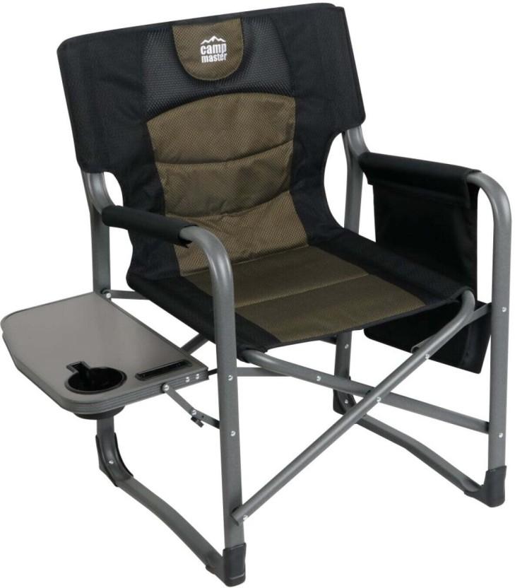 Camp Master Savannah Director  plus Cooler Foldable Chair (Black/Brown)