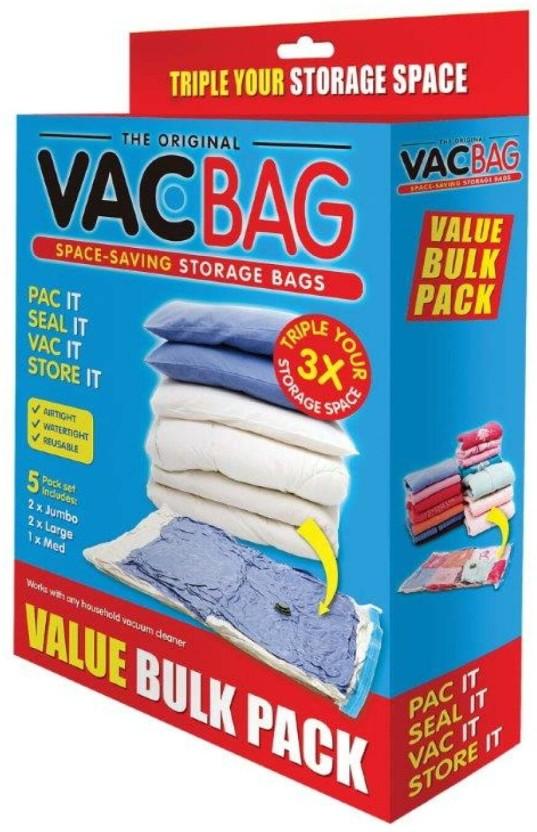 TEVO Vacbag Set Waterproof Multipurpose Bag (Blue, White, 0.3 L)