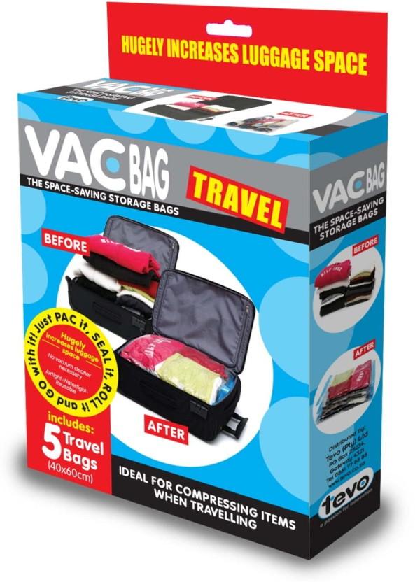 TEVO Travel Vac Bag Travel Organizer (Black)