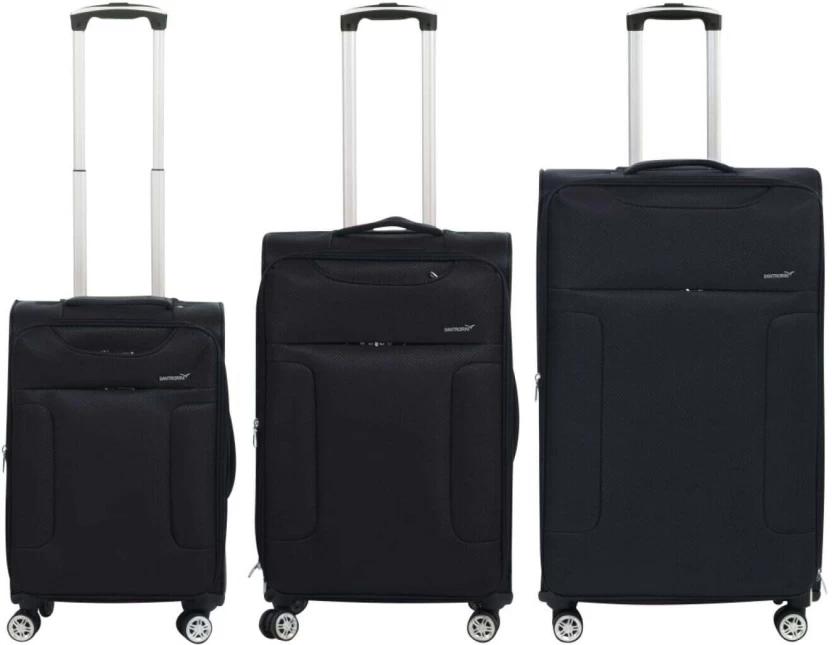 Luggage Set Cabin Suitcase 2 Wheels - 20 inch (Black)