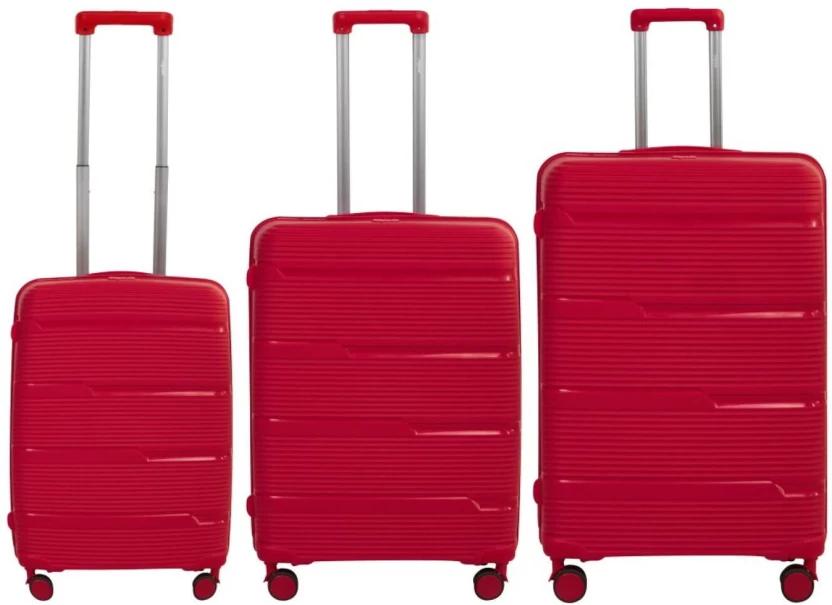 Luggage Set Cabin Suitcase 2 Wheels - 20 inch (Red)