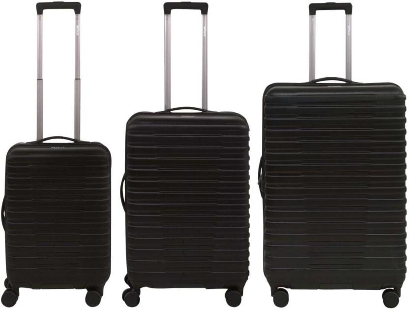Luggage Set Cabin Suitcase 2 Wheels - 20 inch (Black)