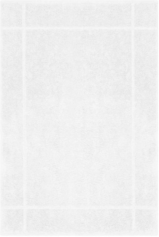 Glodina Marathon Bath Mat Cotton Bath Towel (White, 75 cm x 50 cm)