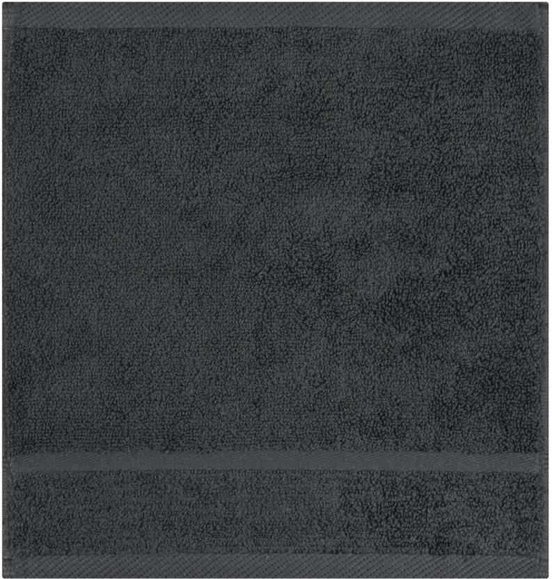 Colibri Capri Face Cloth Cotton Face Towel (Charcoal, 5.9 inch x 5.9 inch)
