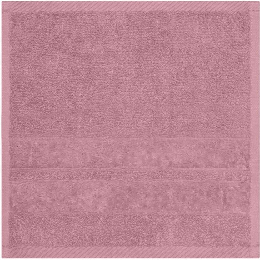 Glodina Zero Twist Face Cloth Cotton Face Towel (Mauve, 30 cm x 30 cm)
