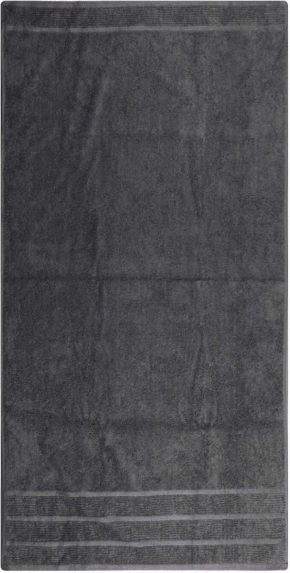 Colibri Capri Bath Towel Cotton Bath Towel (Charcoal, 17 inch x 9.2 inch)